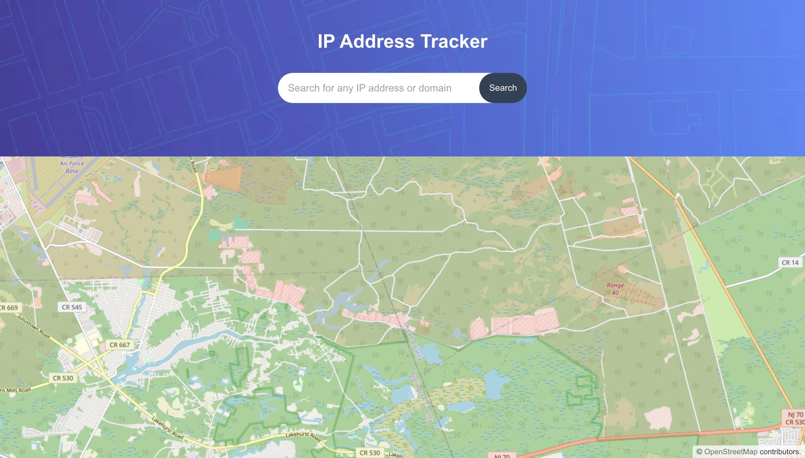 IP Address Tracker
