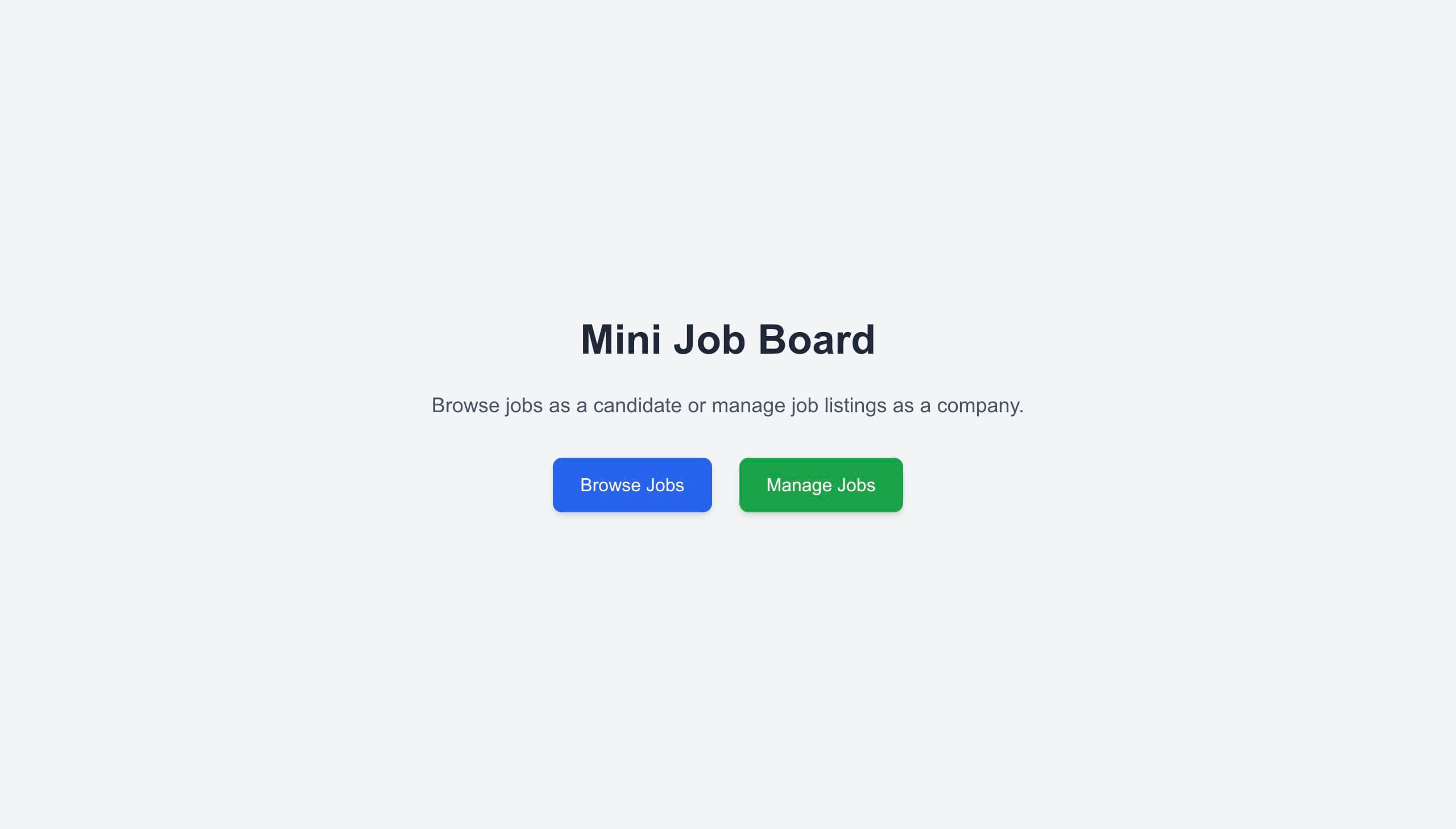 Mini Job Board